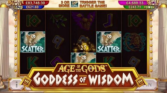 Age of The Gods™ Goddess Of Wisdom Slot screenshot big